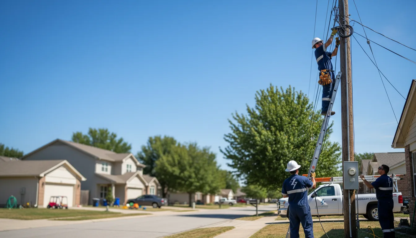 Residential electrician providing installation services in Merryville, LA